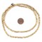 The Bead Chest Brass Twisted Nugget Beads, Full Strand of Quality Metal Spacers for DIY Jewelry Design